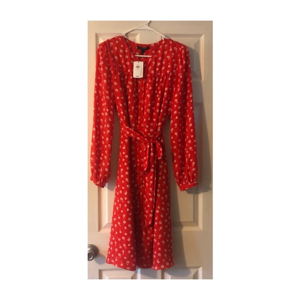 Adorable Banana Republic Red Floral Dress